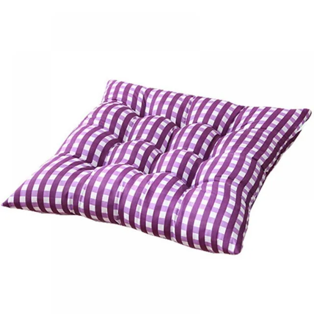 Coussin de siège de chaise carré à carreaux avec sangle coordonnante, coussin de canapé intérieur et extérieur, oreiller pour bureau à domicile, 35x35cm 2