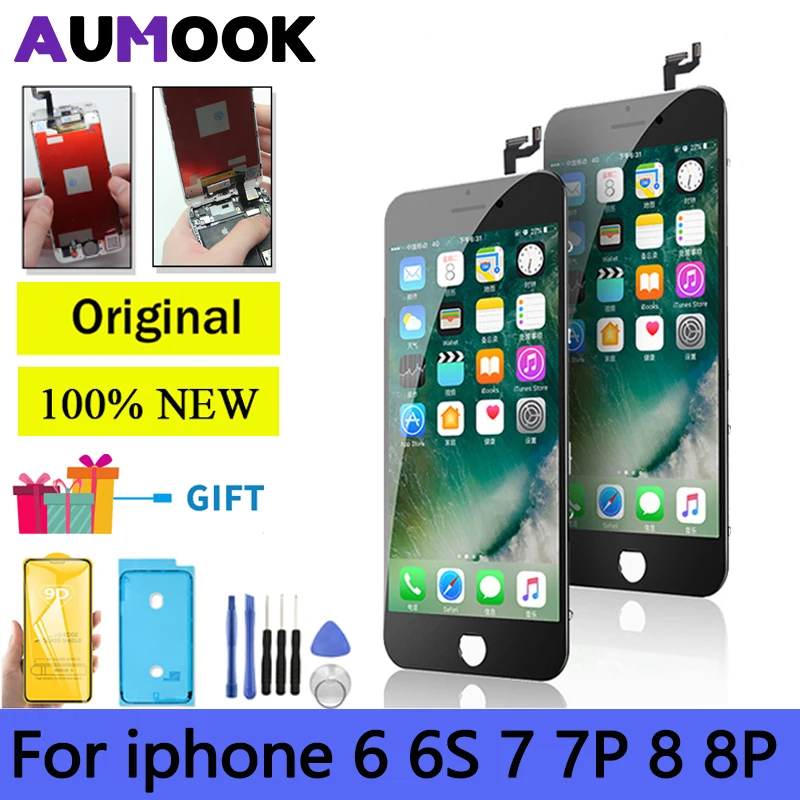 Display Oem Aaaa All'Ingrosso Per Iphone 6 6S 7 8 Plus Display Lcd Touch Screen Digitizer Assembly Per Iphone Lcd Pantalla