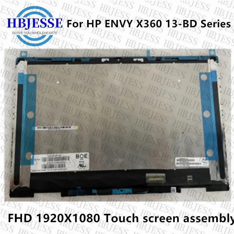 

13.3'' FHD 1920X1080 30 Pins Touch LCD Screen Assembly For HP ENVY X360 13-bd 13m-bd0033dx 13m-bd0023dx NV133FHM-N5T N133HCG-GF3