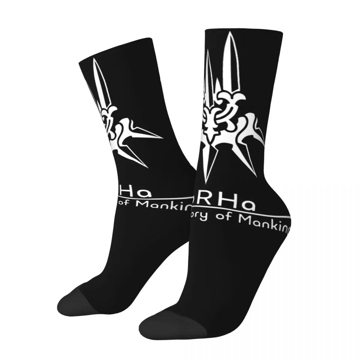 

Colorful YoRHa 2B NieR Automata Design Theme Cozy Socks Merch All Season Funny Games Warm Middle Tube Socks Sweat Absorbing