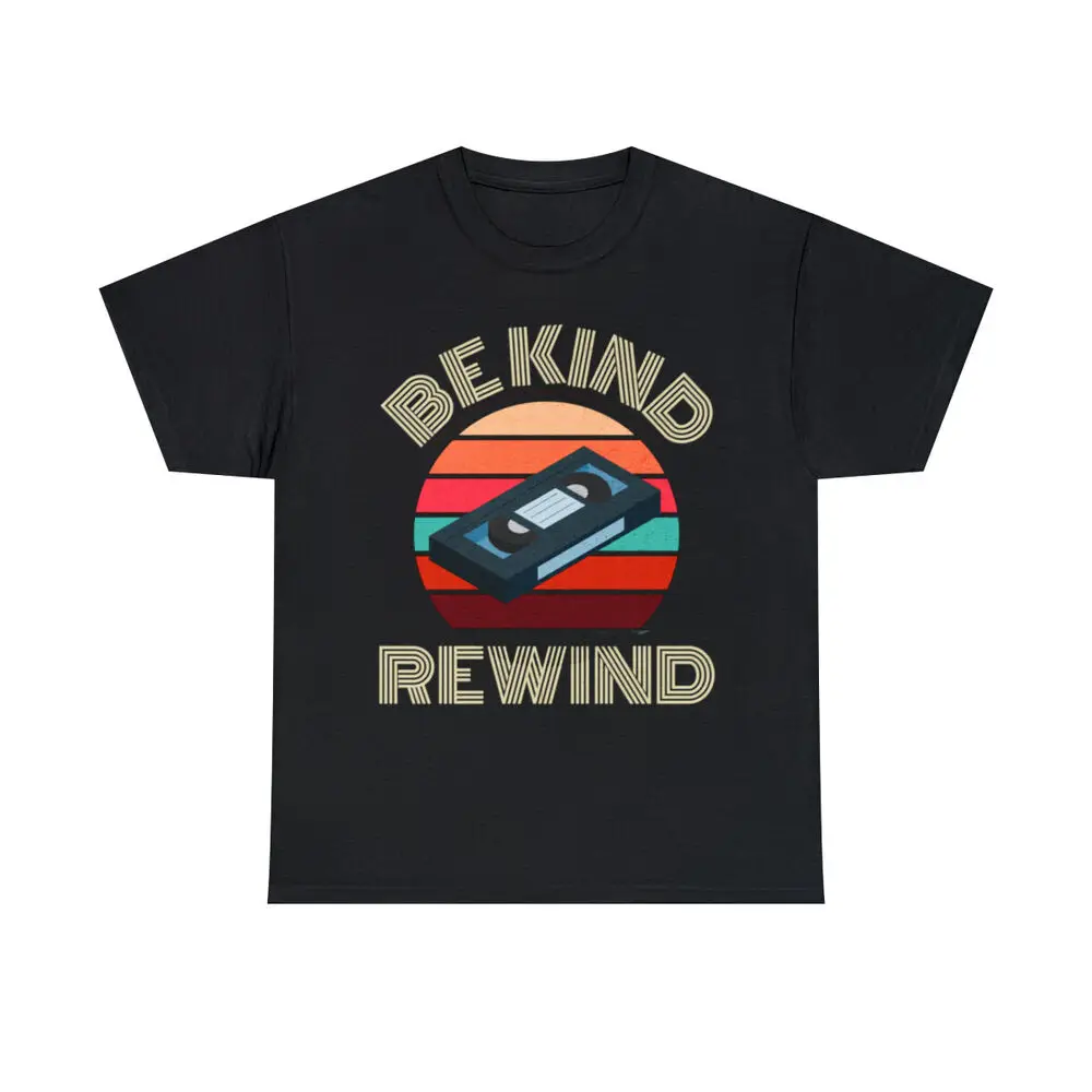 

Футболка для мужчин и женщин Be Kind Rewind, Футболки унисекс, короткие летние футболки, повседневная хлопковая Роскошная брендовая модная одежда для пар