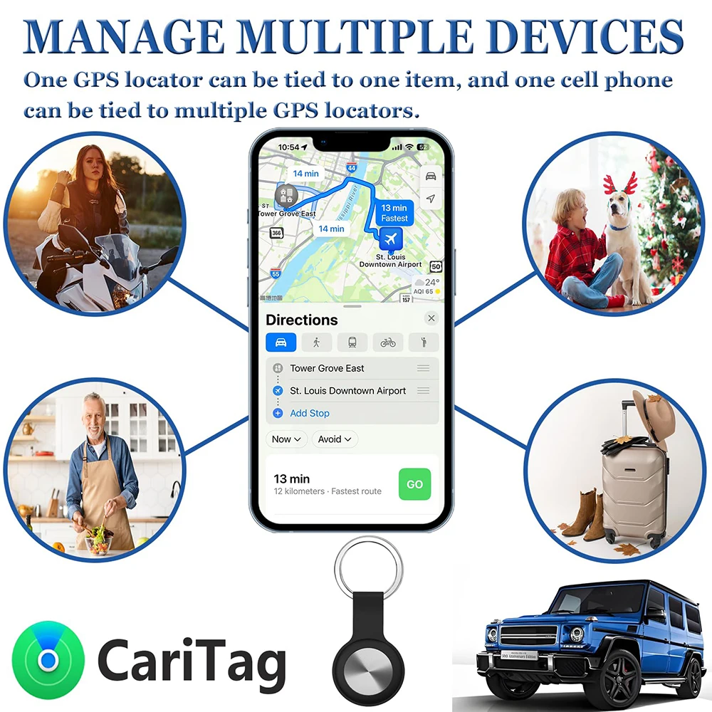 GPS Tracker for Vehicles  Portable GPS Tracking Device,Full Global Coverage Location Tracker for Car Kids Dogs - 4