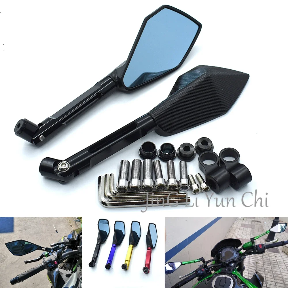 

Universal 8mm 10mm motorcycle CNC aluminum alloy rear view mirror For Kawasaki Z125 Z250 Z300 Z750 Z800 Z900 Z1000 ER-6N ER-6F