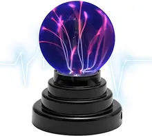 

3 Inch USB Plasma Ball Electrostatic Sphere Light Magic Crystal Lamp Ball Touch Sensitive Transparent Desktop Lights