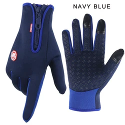 Enhanced Winter Touchscreen Waterproof Gloves - Unisex Outdoor Sports Warmth - XXL (Dark blue)