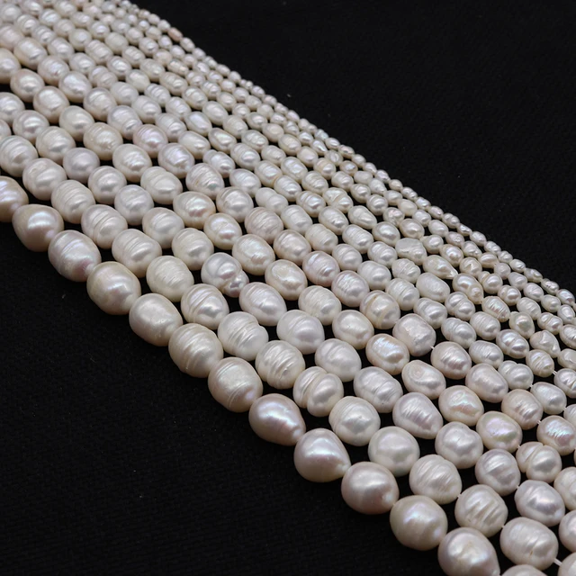 100% Natural Freshwater Pearl Millet Shape Beads 2-3mm