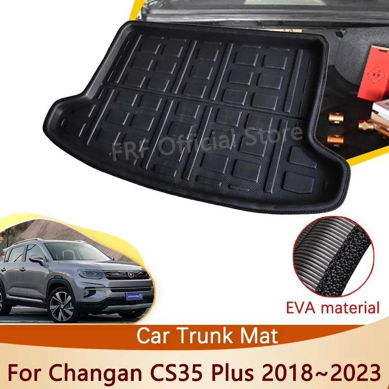 

Для Changan CS35 Plus 2018 2019 2020 2021 2022 2023 аксессуары коврик для багажника напольный лоток водонепроницаемый коврик для груза