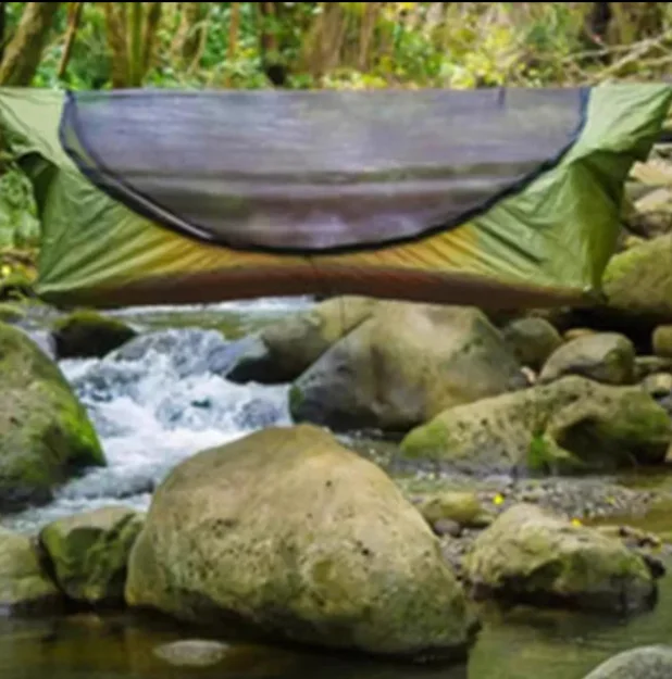 Description Picture 3 of itemMosquito Net Hammock Canopy Tent Large Space Anti Rollover Outdoor Camping Awning  Rainproof And Sunscreen Hanging Sun Shelter