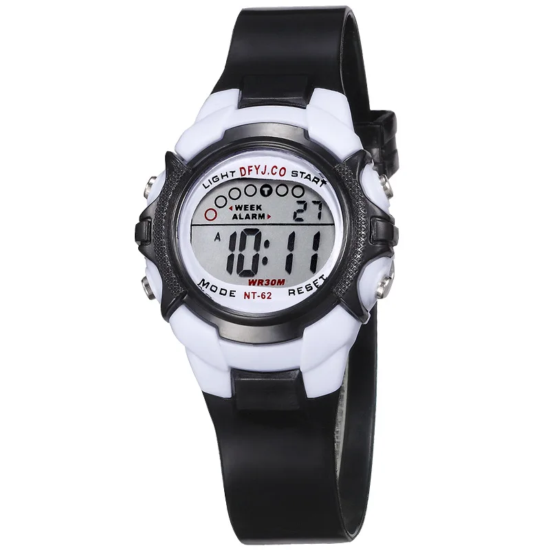 ساعة رقمية مقاومة للماء LED للأطفال ، ساعات رياضية...