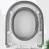 Universal Toilet Seat Cover Pure Color Pumpkin Pattern Closestool Mat Soft Warm Toilet Seat Cushion Bathroom Toilet Accessories 6