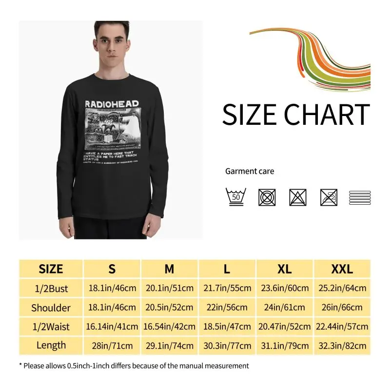 ミュージシャン Thom Yorke long sleeve t-shirt L size. Radiohead Band Rock Thom Yorke Long Sleeve T-Shirts T-shirt