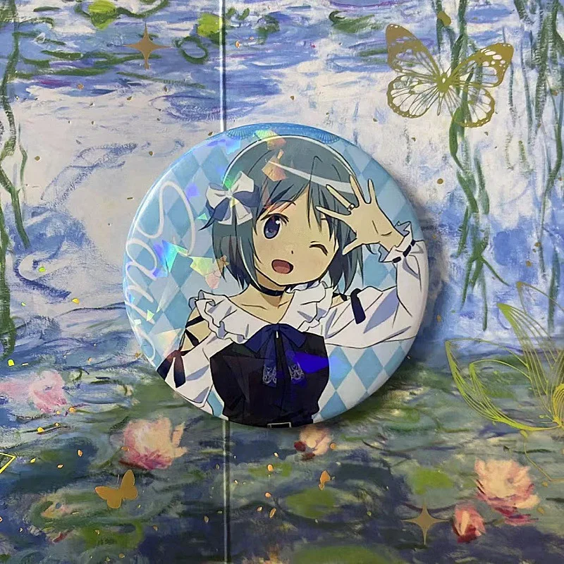 Фото Булавки Puella Magi Madoka Magica, броши, милые фигурки аниме, броши Homura Miki Sayaka, Значки для косплея, аксессуары для рюкзака, ювелирные изделия №5