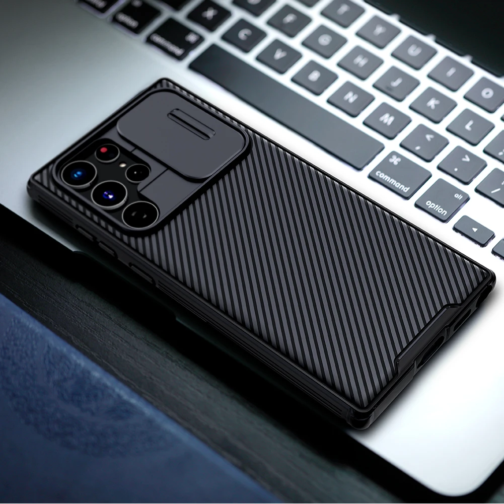 for Samsung Galaxy S25 S24 S23 S22 Ultra Case Nillkin CamShield Slide Camera Back Cover for Samsung S24 FE S23 Plus Lens Case 6