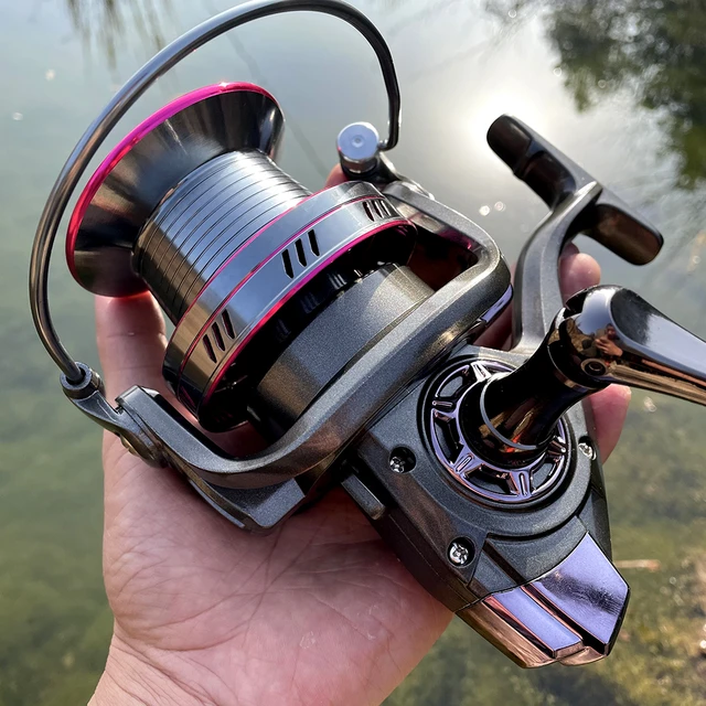 GHOTDA Spinning Reel Deep Metal Spool 12000 10000 9000 Series Fishing Reel  Saltwater Max Drag Power 20-30kg - AliExpress