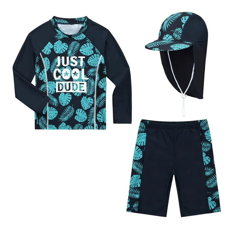 2-10 Years Baby Boy Swimsuit Children's Swimwear for kids Quick Drying Sun Protection Swimwear Clothes set kids swimsuits boys swim shorts