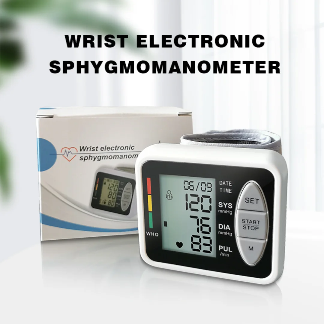 REALBLAD WEB505B Sphygmomanometer Talking Speaker Electronic Wrist Cuff Automatic Digital Bp Monitor Blood Pressure Machine