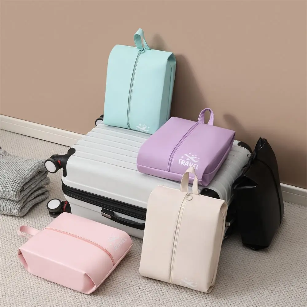 

Solid Color Travel Shoe Bag Storage Bag Luggage Shoe Organizer Nylon Sorting Pouch Underwear Clothes Bags Travel Accessories
