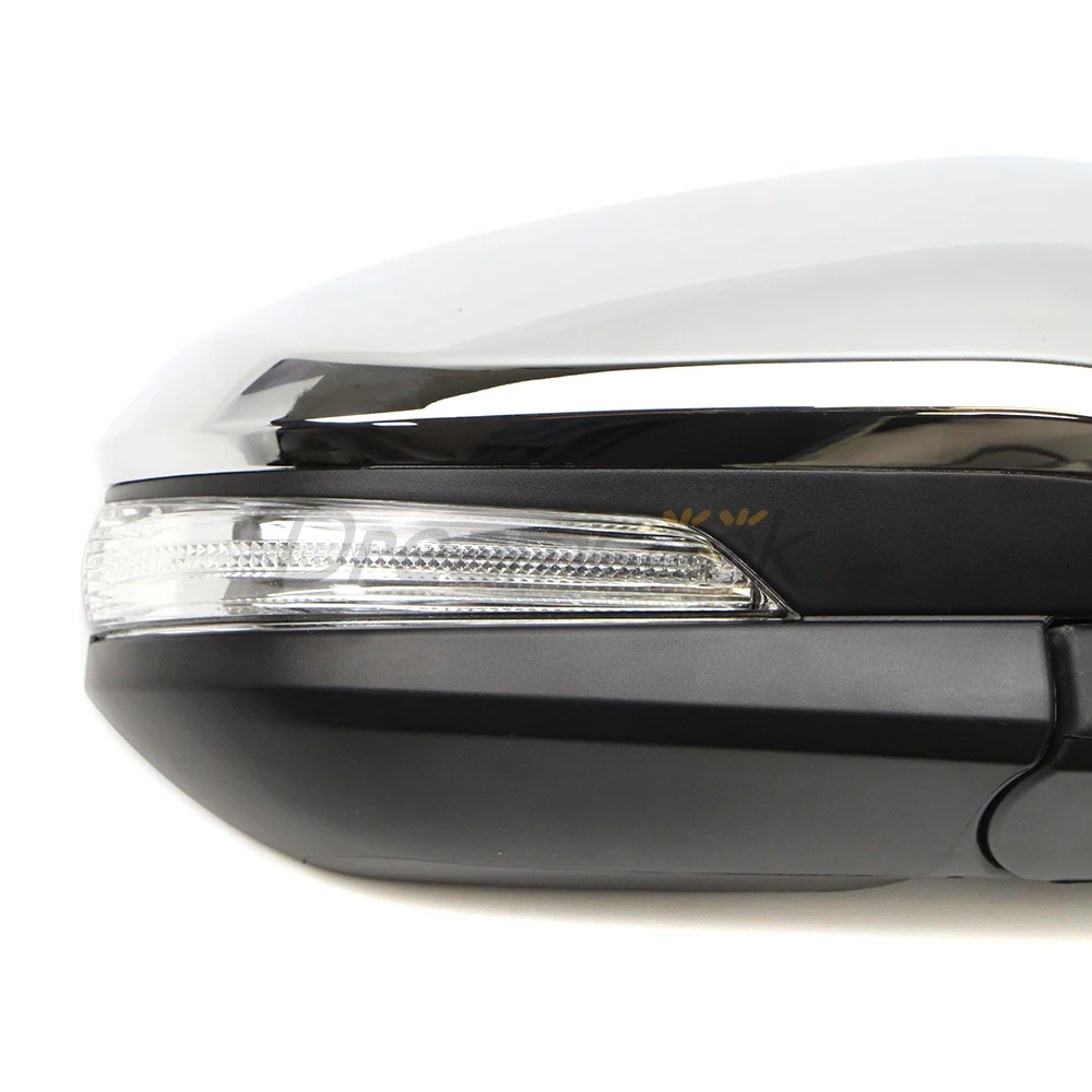 HIGH FLYING ABS Chrome Mirror Cover Caps For Toyota C-HR 2016-2021 - Side Door Rear View Mirror Trim With Signal Lights - View #2