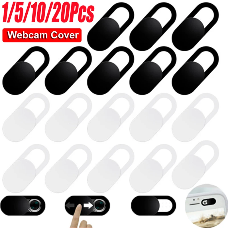 1/5/10/20Pcs Webcam Cover Universal Laptop Camera Cover Slider Phone Antispy Per Ipad Tablet Macbook Pc Lenti Privacy Sticker