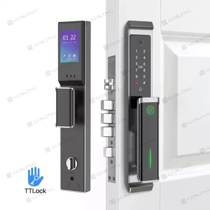 

Goking Security Digit Electronic Digital Ttlock Cerraduras Inteligentes Con Wifi Keys Fingerprint Door Smart Locks With Camera