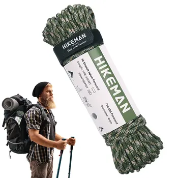 Military Paracord 15M 9 Strand 4mm Parachute Cord Camping Accessories Outdoor Survival Equipment DIY Bracelet Tent Rope 2