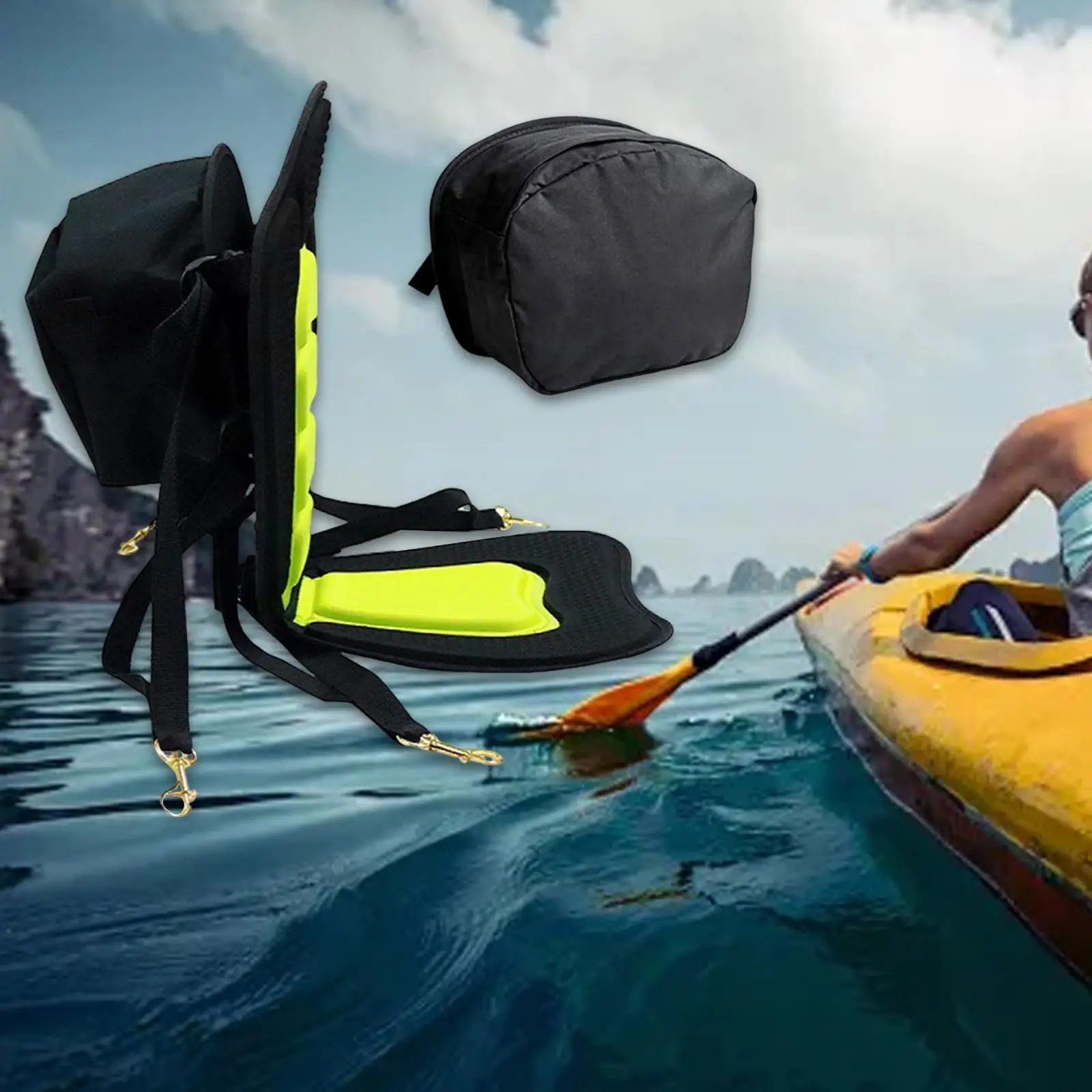 Kayak Seat Back Bag Water Resistant Detachable Portable Oxford Cloth Practical Elegant Pouch Organizer for Canoe Fishing Boat Kayak Seat Back Bag Water Resistant Detachable Portable Oxford Cloth Practical Elegant Pouch Organizer for Canoe Fishing Boat
