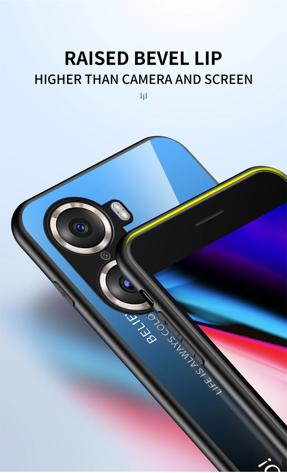 Honor 70 60 50 SE Case DECLAREYAO Hard Tempered Glass Cover For Huawei Honor 30 Pro Plus 20 10 Lite View 30 20 V10 V9 Ca_voghion.com