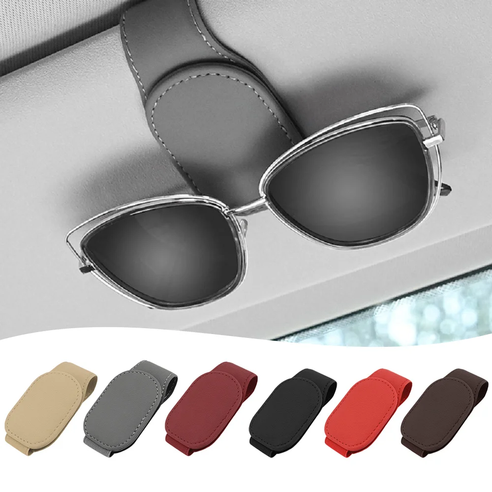 Universal Car Auto Sun Visor Glasses Box Sunglasses Clip Card Ticket Holder Stand Fastener Pen Case Eyeglasses Car Accessories