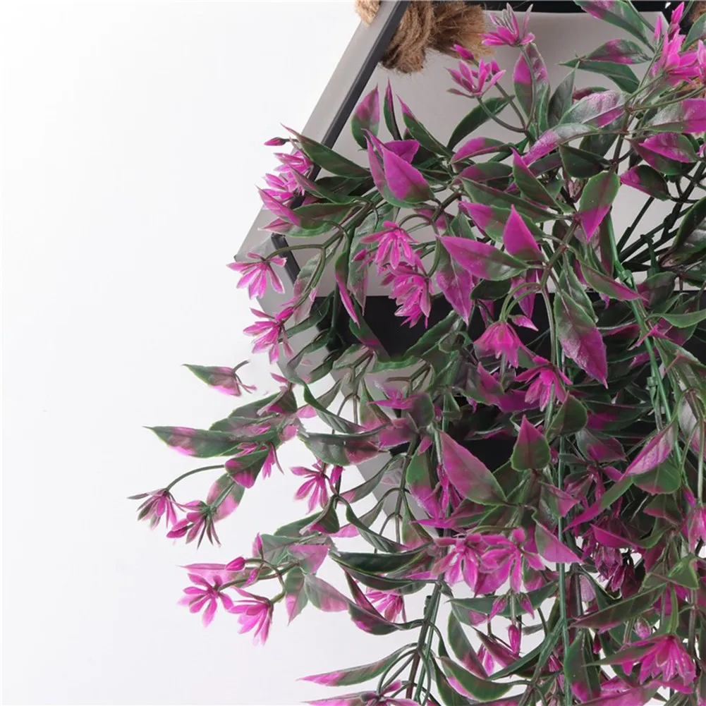 

Beautify Your Home Garden Trailing Basket with 2X Artificial Ivy Flower Vine Garland Realistic and Maintenance Free