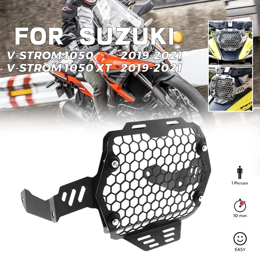 

MTKRACING для SUZUKI DL1050 V-дополнительный 1050 vоткрытый 1050XT 19 2020 2021 защита для передней фары защита для фары сетчатая Крышка для радиатора