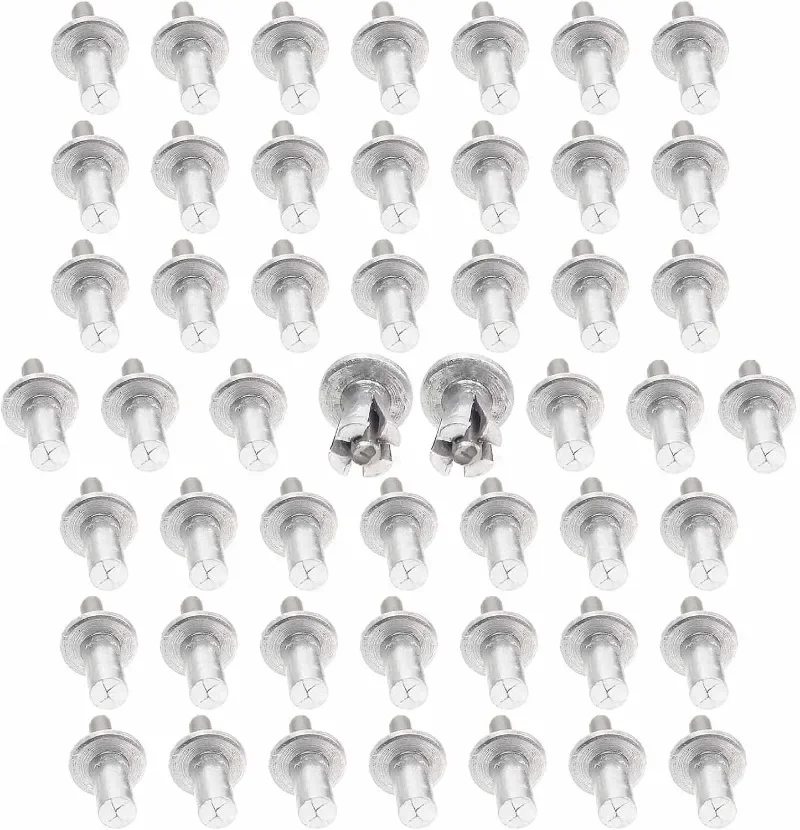Rivets and Fasteners Aluminum Alloy Expansion Rivets Hammer Drive Expansion Nails Head Piercing Rivet Stainless Steel Rod Screws Board Wall