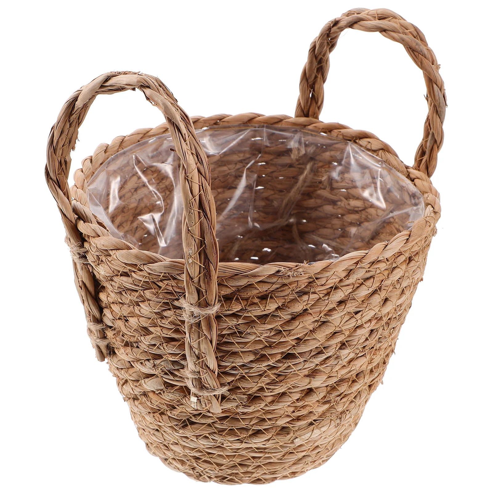 

Multifunctional flowerpot creative Nordic green plant potted indoor straw flowerpot home decoration retro storage flower pot