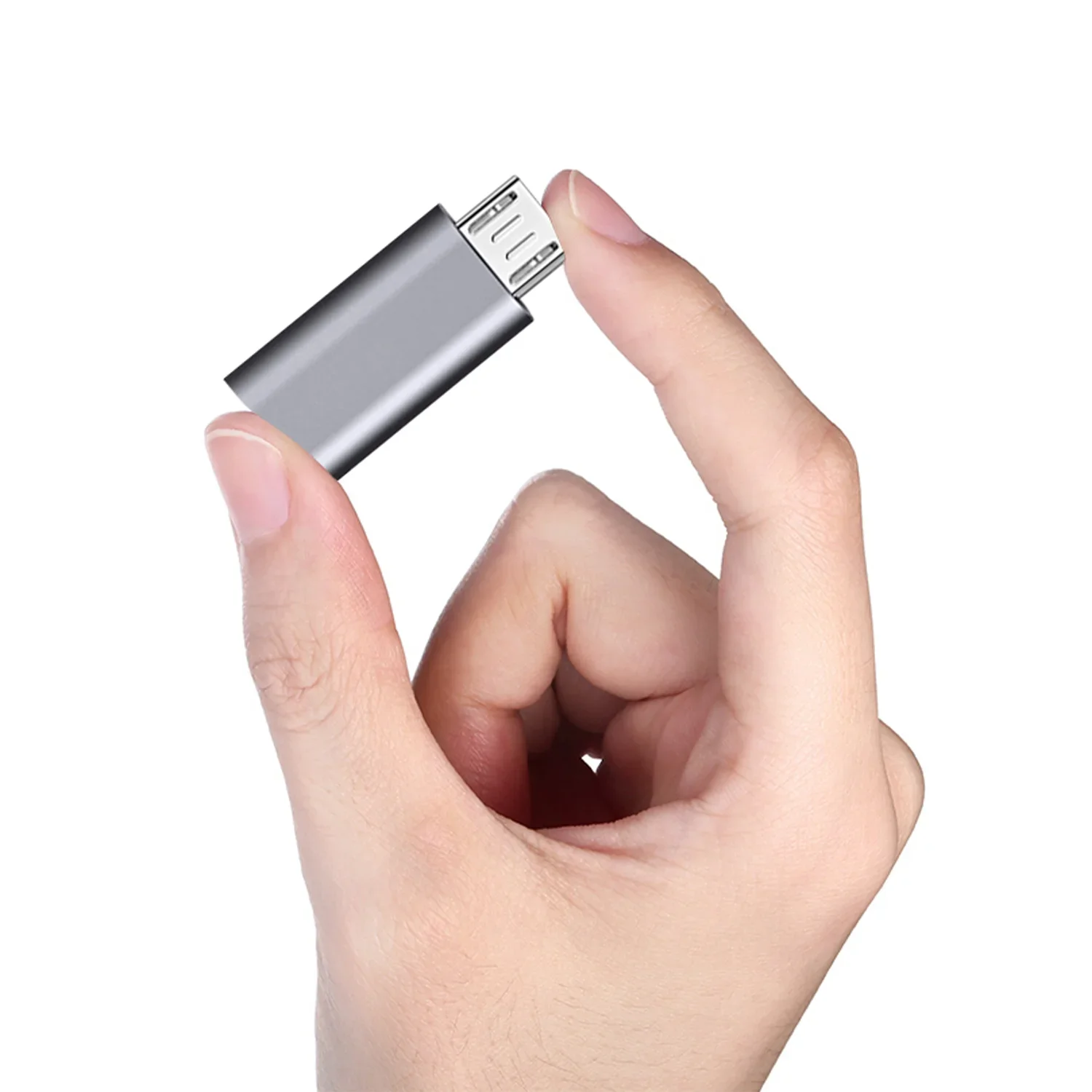 1/2/4개 USB C-마이크로 USB 어댑터 타입-C 암 컨버터, 갤럭시 S7 및 기타 마이크로 포트 장치용 충전 및 데이터 동기화