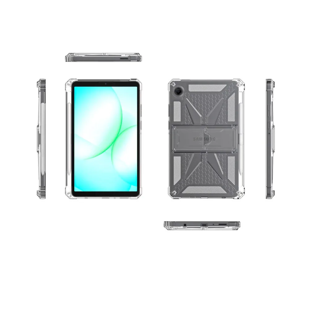 Enhanced Clear Soft TPU Stand Tablet Case Cover