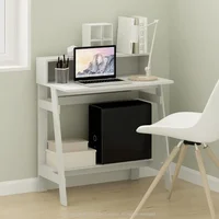 Simplistic A Frame Computer Desk, Regular, White 1