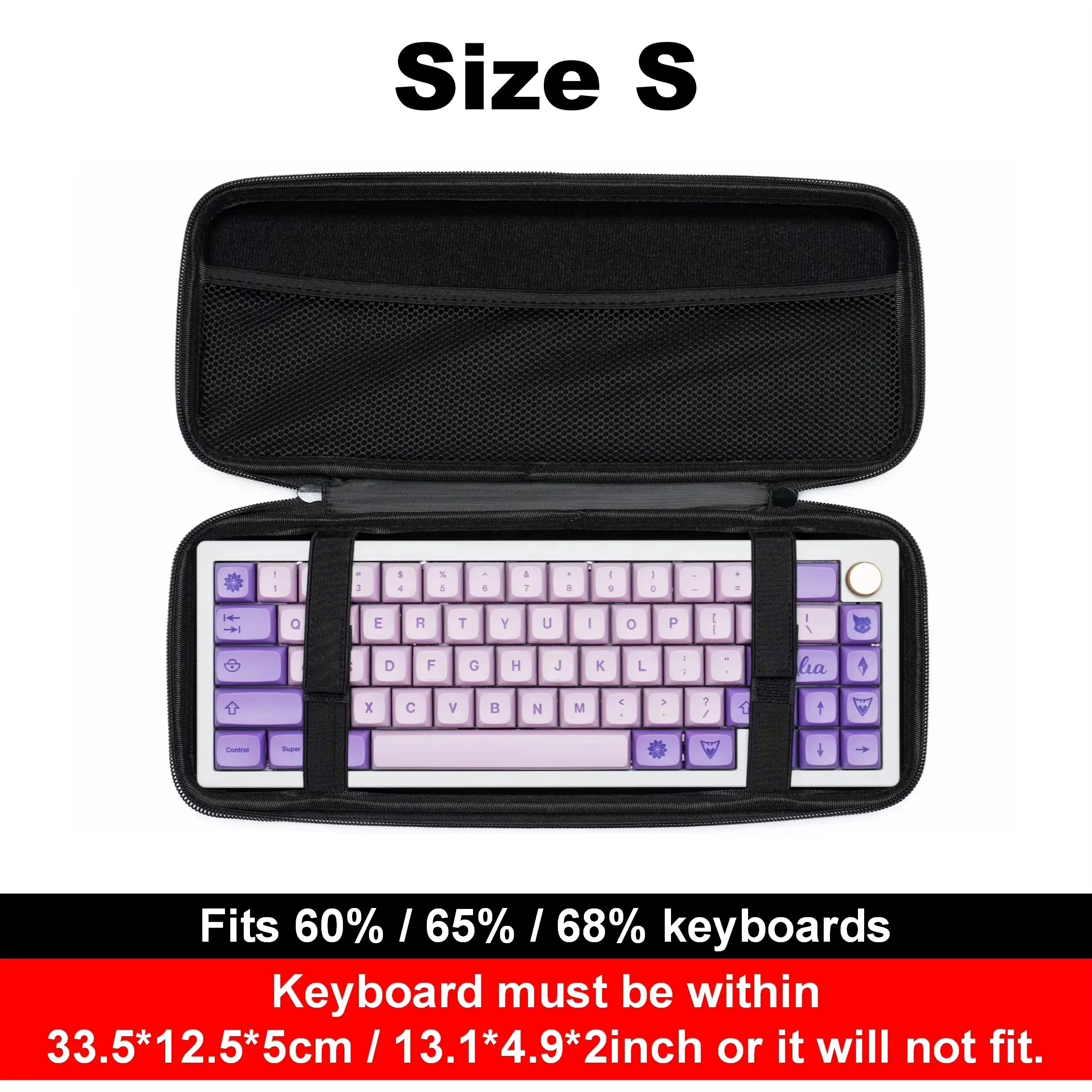 Premium Mechanical Keyboard Storage Bag - Dustproof & Water-Resistant EVA Hard Shell