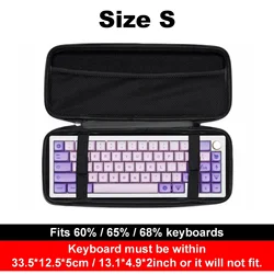 Premium Mechanical Keyboard Storage Bag - Dustproof & Water - Resistant EVA Hard Shell (S)