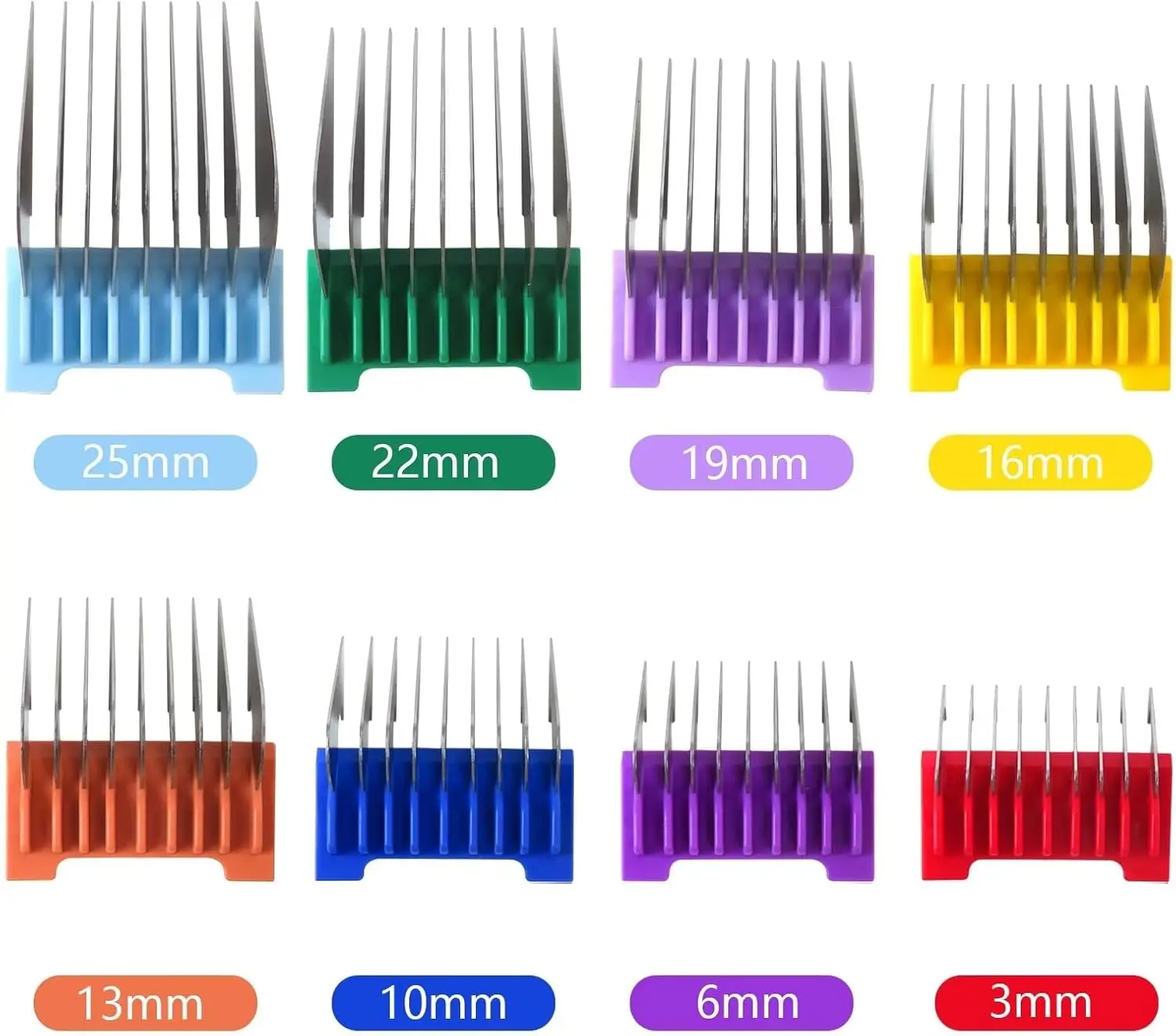 Wahl Bravura, Arco, Chromado, Figura, Motion, Pet, Dog Clipper와 호환되는 스테인레스 스틸 동물용 부착 가이드 빗