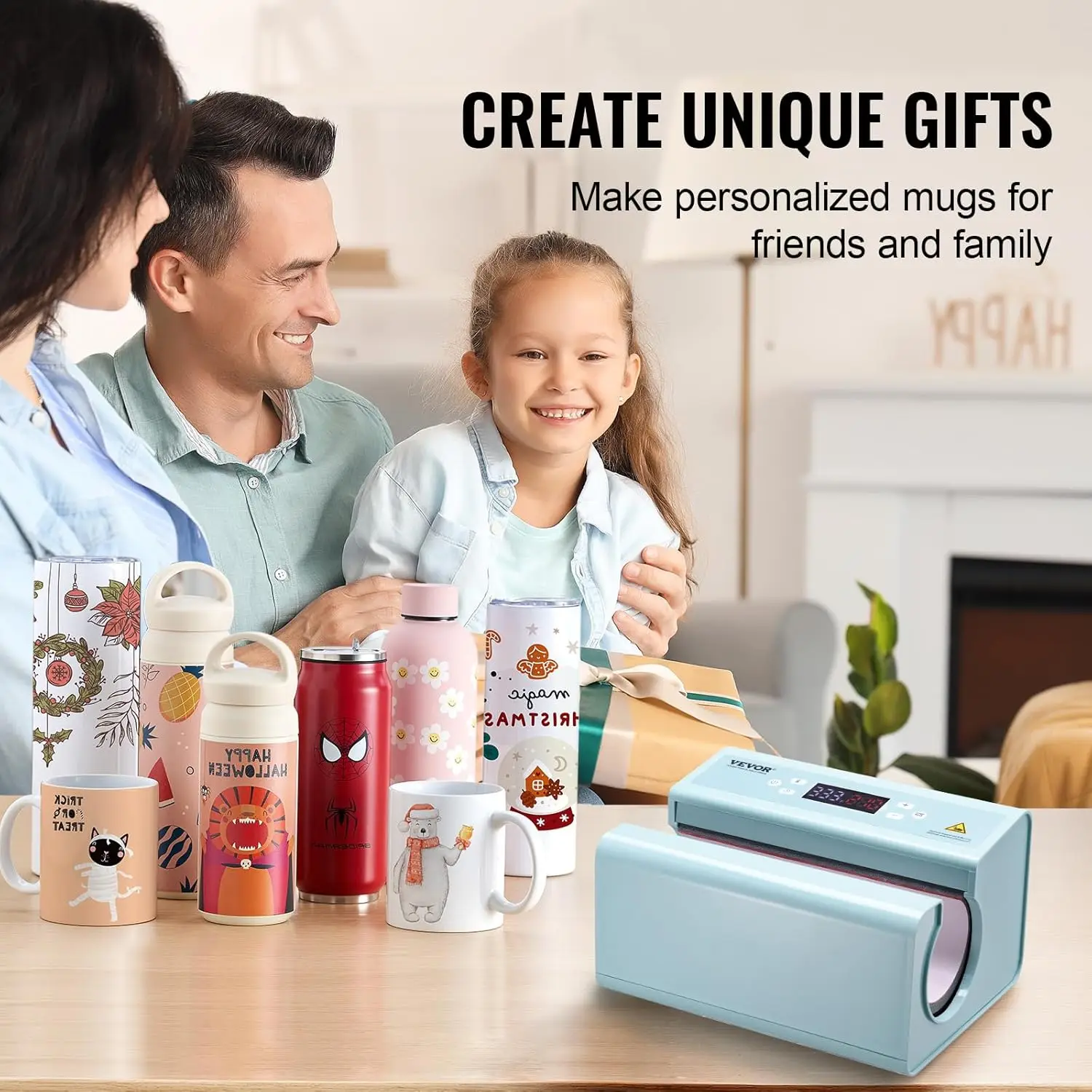 Auto Tumbler Heat Press Machine, Mug Heat Press with Temp and Time Setting, Even Heating for 11-30oz Sublimation Tumblers, Mug 6