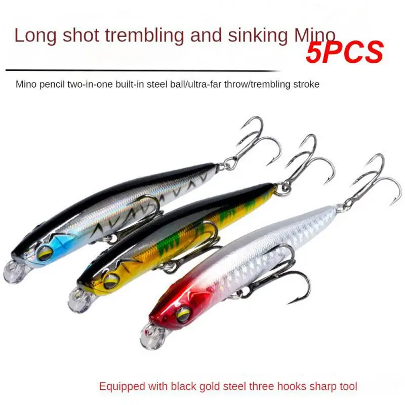 

5PCS Floating Laser Minnow Fishing Lures 11cm 13.4g Wobbler Crankbait Tackle 3D Eyes Hard Plastic Bait Bass Pike Carp Fishing