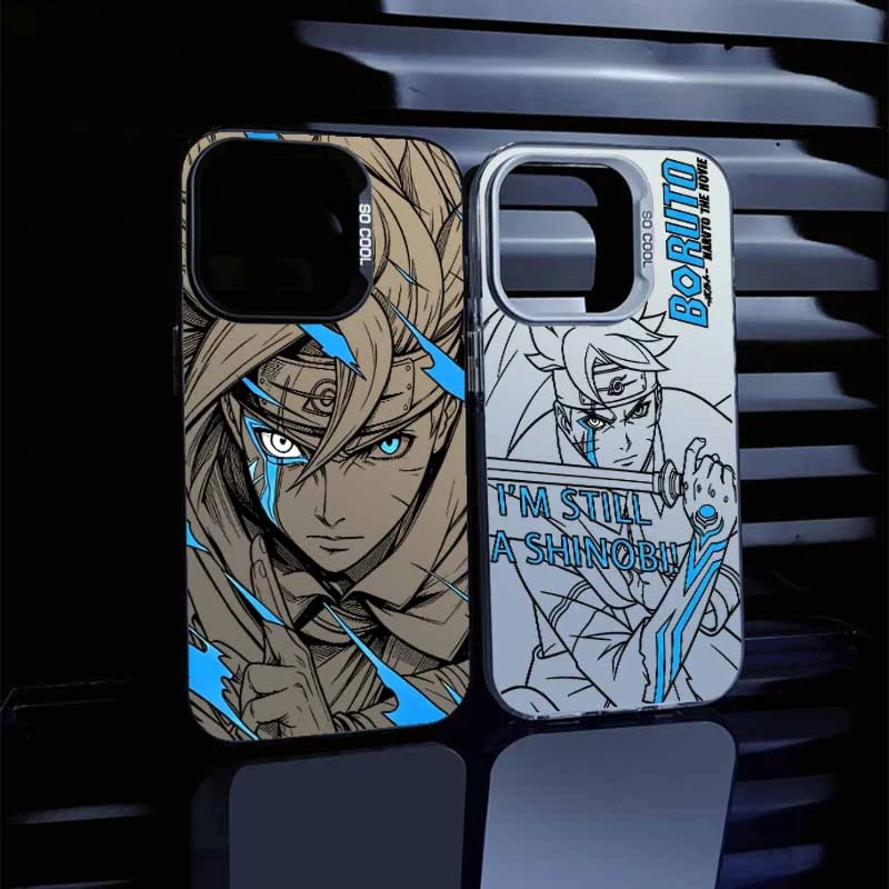 Colorful Naruto Uzumaki Boruto Silicone Phone Case Cover