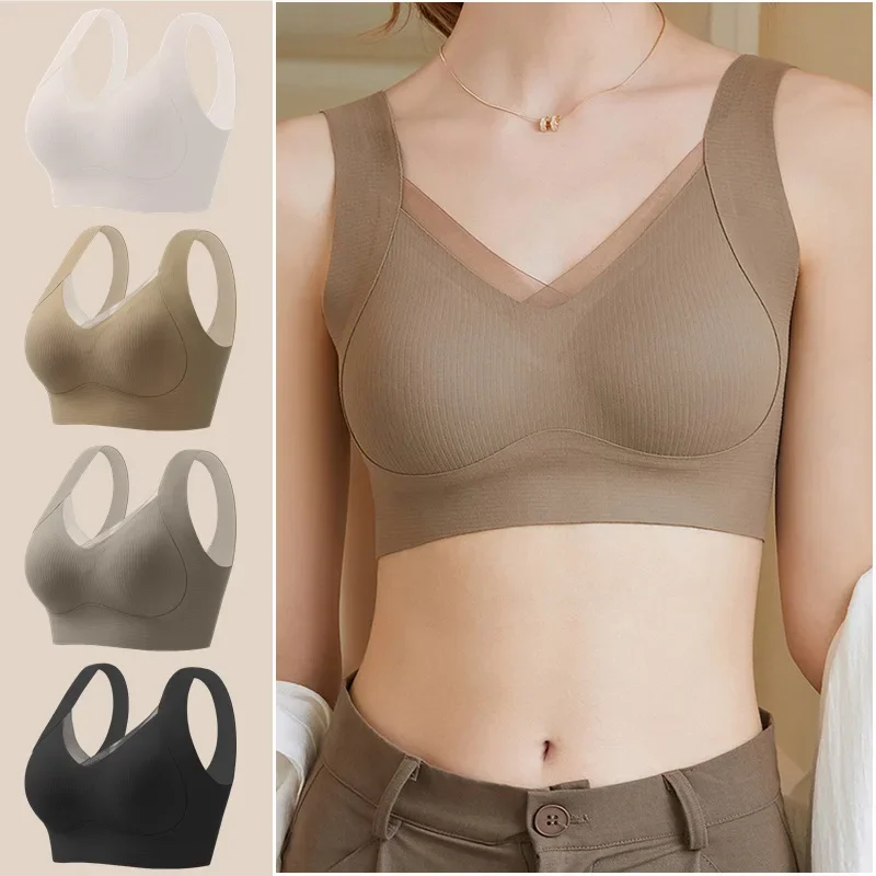 

Anti-gravity Underwear Female Sanding Warm Muscles Lift No Rims Soft Support Reducing Accessory Breasts Traceless Bra