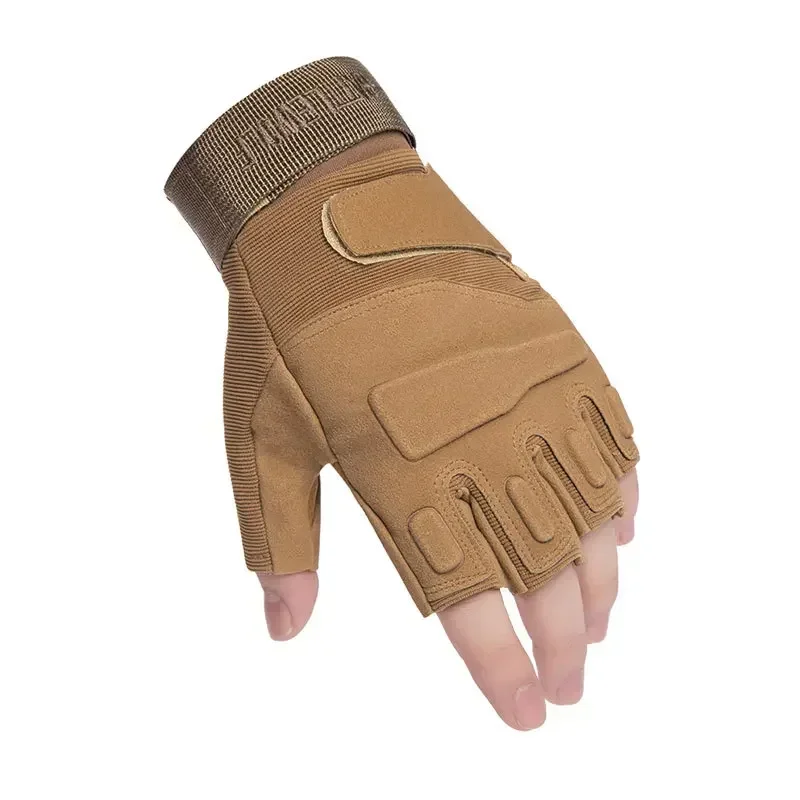 Non-slip Tactical Half Gloves Breathable Airsoft Sport Gloves Half Finger Men Women Combat Shooting Hunting Fitness Fingerless 5