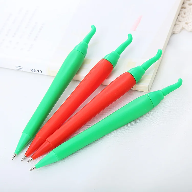 

2Pcs Japanese Stationery Cute Automatic Pencil Funny Kawaii School Supplies Pepper Shaped Mechanical Pencil for Writing