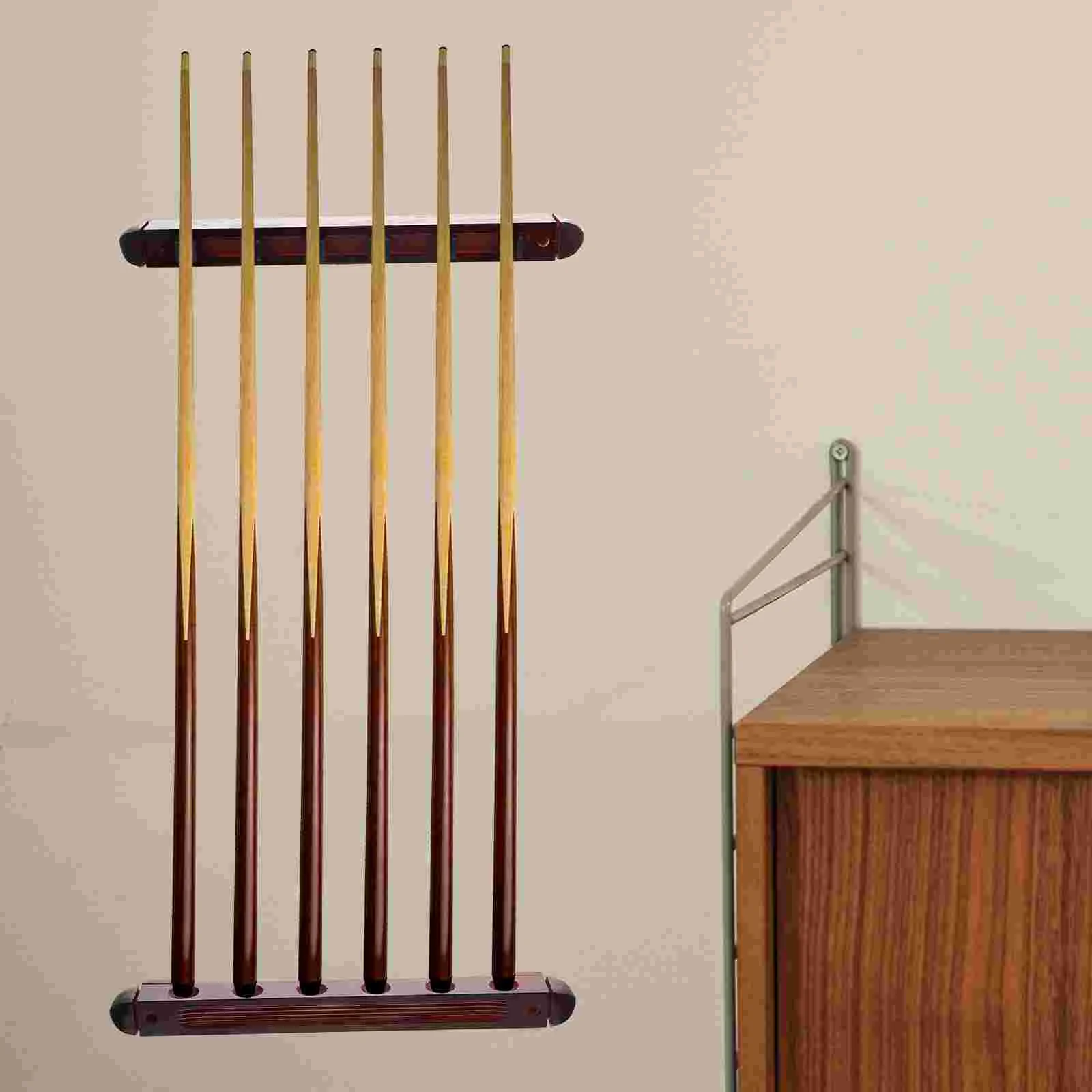 Decorative Pole Rack Pool Cue Stand Billiard Cue Holder Collection Pole Rack Stand 1 Set billiard cue rack