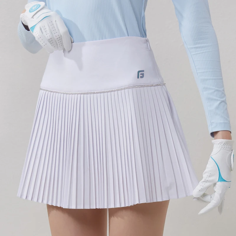 Autumn and Spring Golf Clothing Women Short Skirt Fashionable Outdoor Sports Causal Girl Golf Tennis Skirt Support OEM