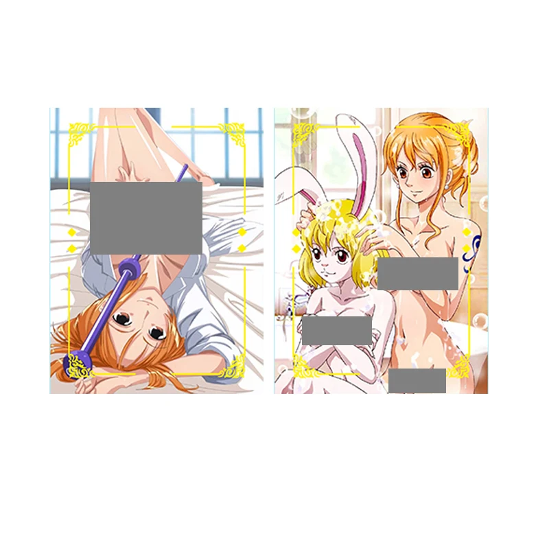 

Diy Self Made 2Pcs/set Anime one piece Nami Kawaii Collection Card Peripheral Cards Game Peripheral Beelzebul Cards Gift Toy