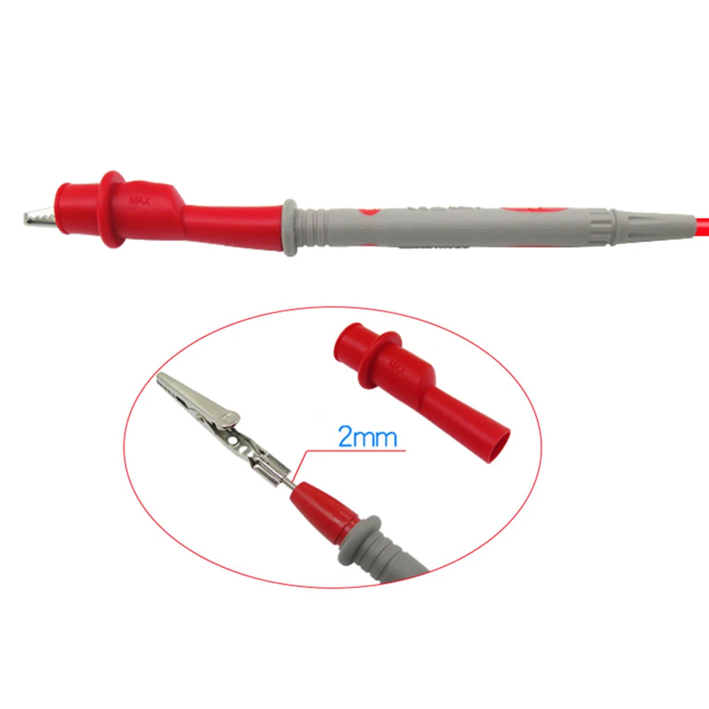1Pair Digital Crocodile Test Clip For Electrical Test For Multimeter Probe Push On Clip Insulated Crocodile Clamp