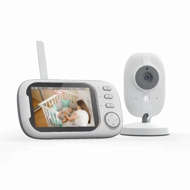 GHB Babyphone Caméra Babyphone Vidéo Écran LCD 4.3 inches Caméra