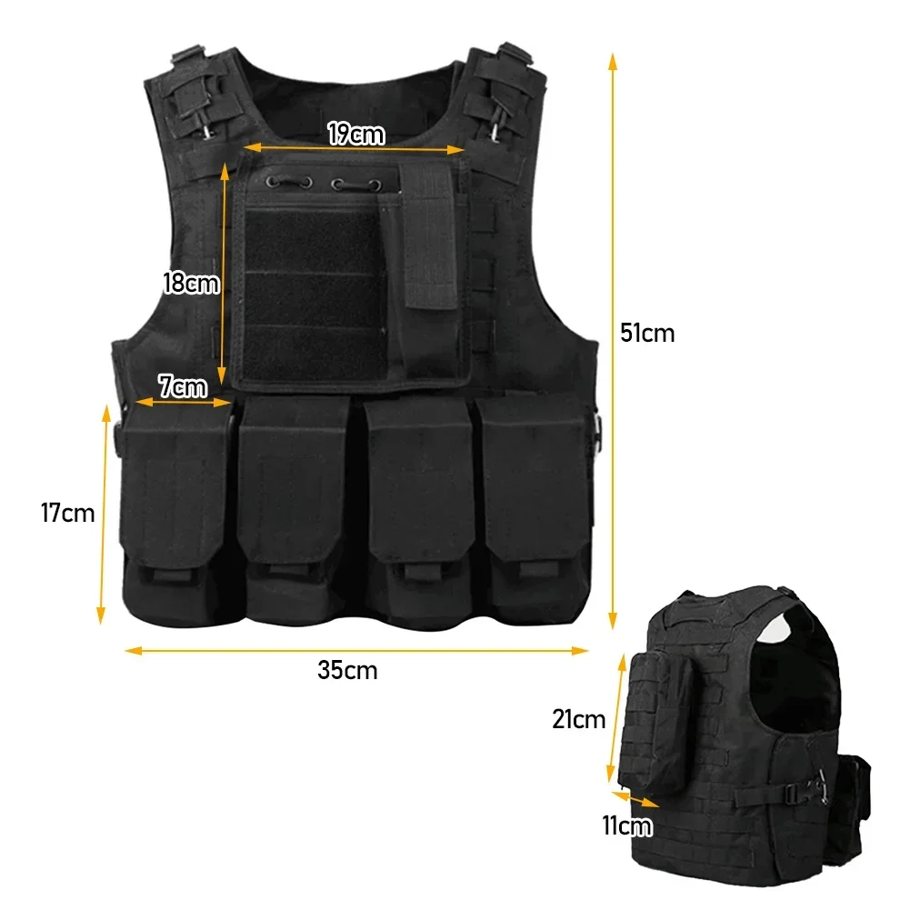 Tactical Military Kids Vest Chasse Paintball Equipement Airsoft Gun Combat Corps Armure Extérieure Soft Attack CS Uniforms Vest